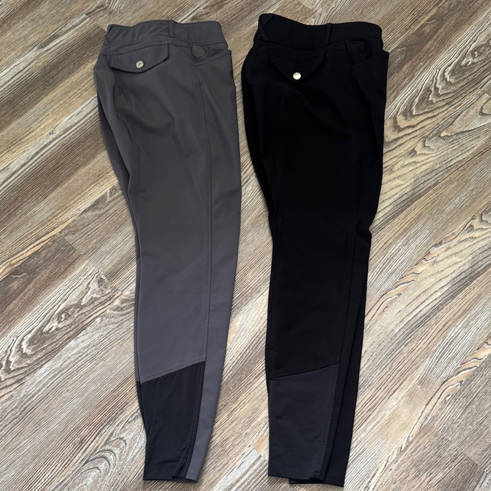 Dover Saddlery Equestrian Women’s Breeches  Black and Gray size 26